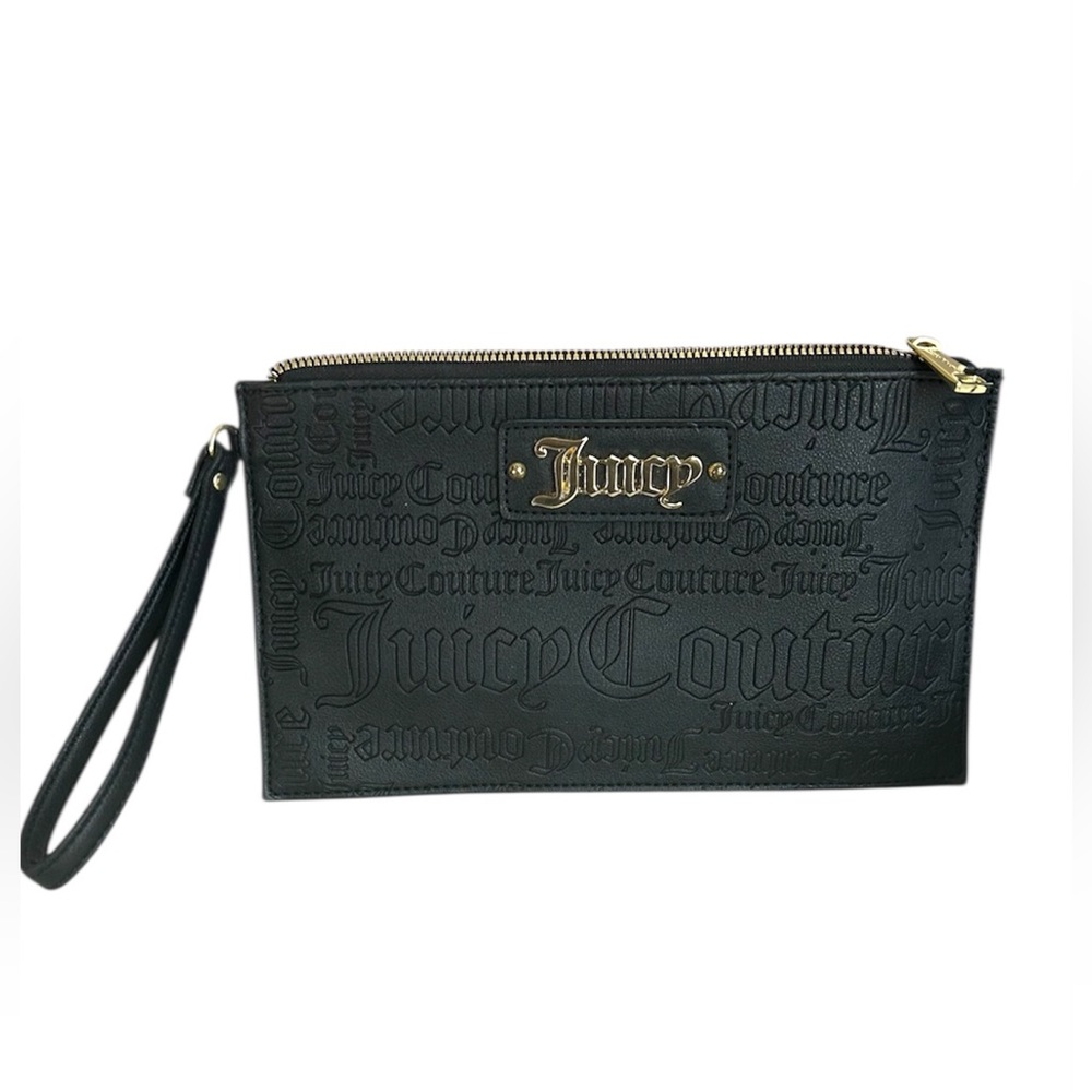 Juicy Couture  Black Wristlet Gold Logo | New, Made in Vietnam